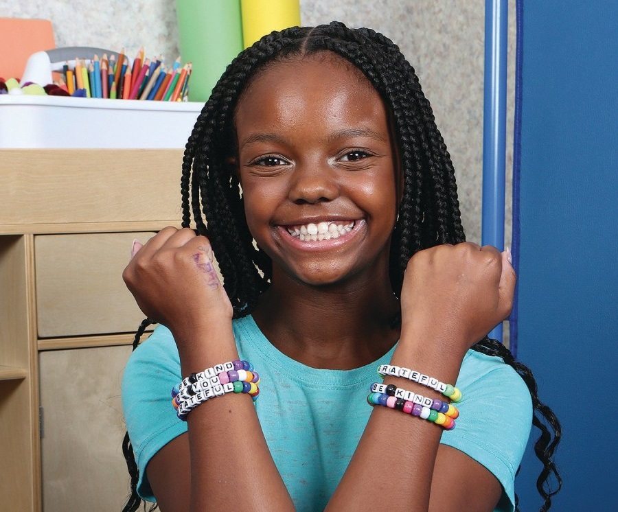 Character building bead bracelet crafts